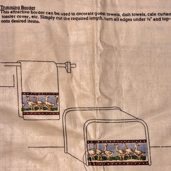 Cut & Sew Apron Farmhouse Collection Fabric Panel New - Picture 5 of 6